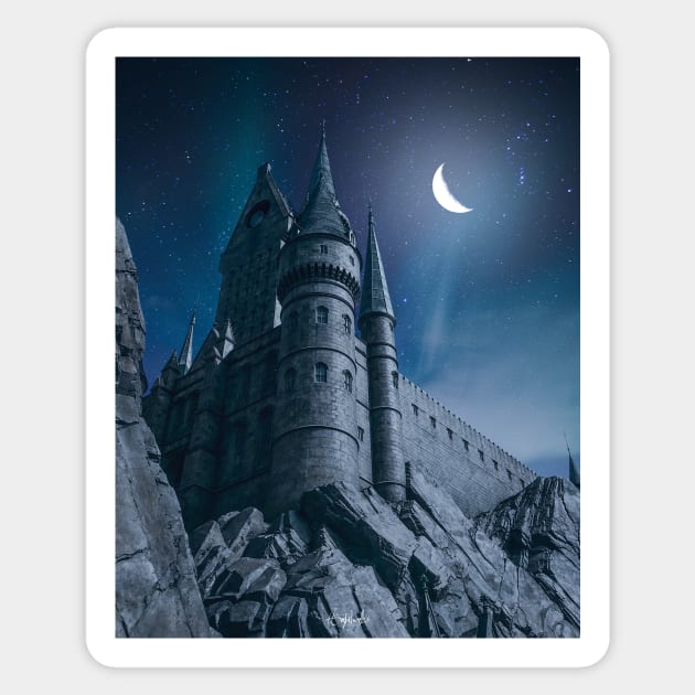 The Castle Sticker by ArijitWorks